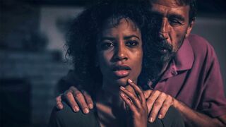 Ebony MILF model seduces photographer & squirts on his big cock