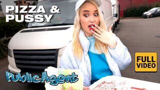 Creamy Pizza Delivery Chick Gets Ripped & Banged