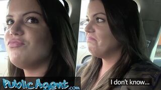 Doubtful College Girl Takes Risky Creampie Outdoors