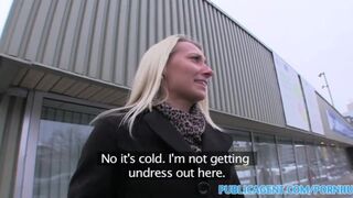 Blonde Takes Cash for Public Sex