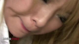 Blonde Rina Umemiya in Passionate Two-Guy Fuck Fest