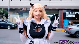 MAID is bought by a dark-skinned guy
