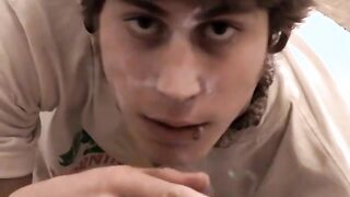 Blonde Carl plays meat while chain smokin