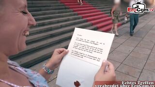 Street Encounter with a Gorgeous Natural Blonde