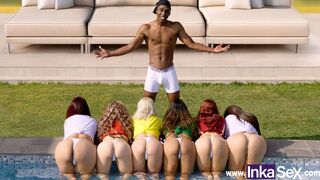 Cholondinho Gaúcho throws an groupsex & fucks his Latin fans all year round