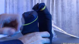 Unshaved Dallas Experienced Feet Tickles While Wrapped