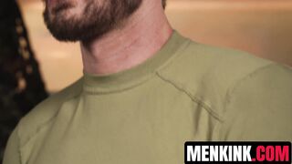 Dr Van Darkholme conducts lewd exams on Pvt Evan Jordies sexy body