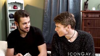 Dante Colle comforts Troy Accola with his huge cock