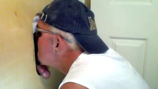 Friendly Face Gets Shaft Sucked At Gloryhole