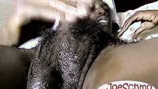 Sexy JBone drops a thickload after wanking off his ebony shaft