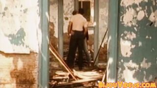 Old school homo breeding intensely after sensual blowjob