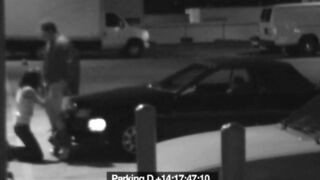 Sexy Babe Blowjob her BF at carpark