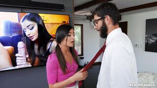 Emily Willis fucks her teacher to get a better grades