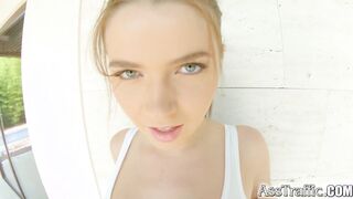 Big wobbling tits & eager to get assfucked