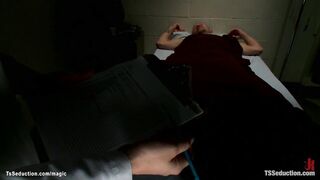 Ebony tbabe fucks bound blue collar