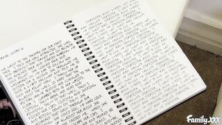 Blonde hot girl Kate Kennedy masturbates before being fucked