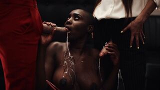 Black Chick Gets Double Penetration - Big Cock FUTA Girls TRAILER